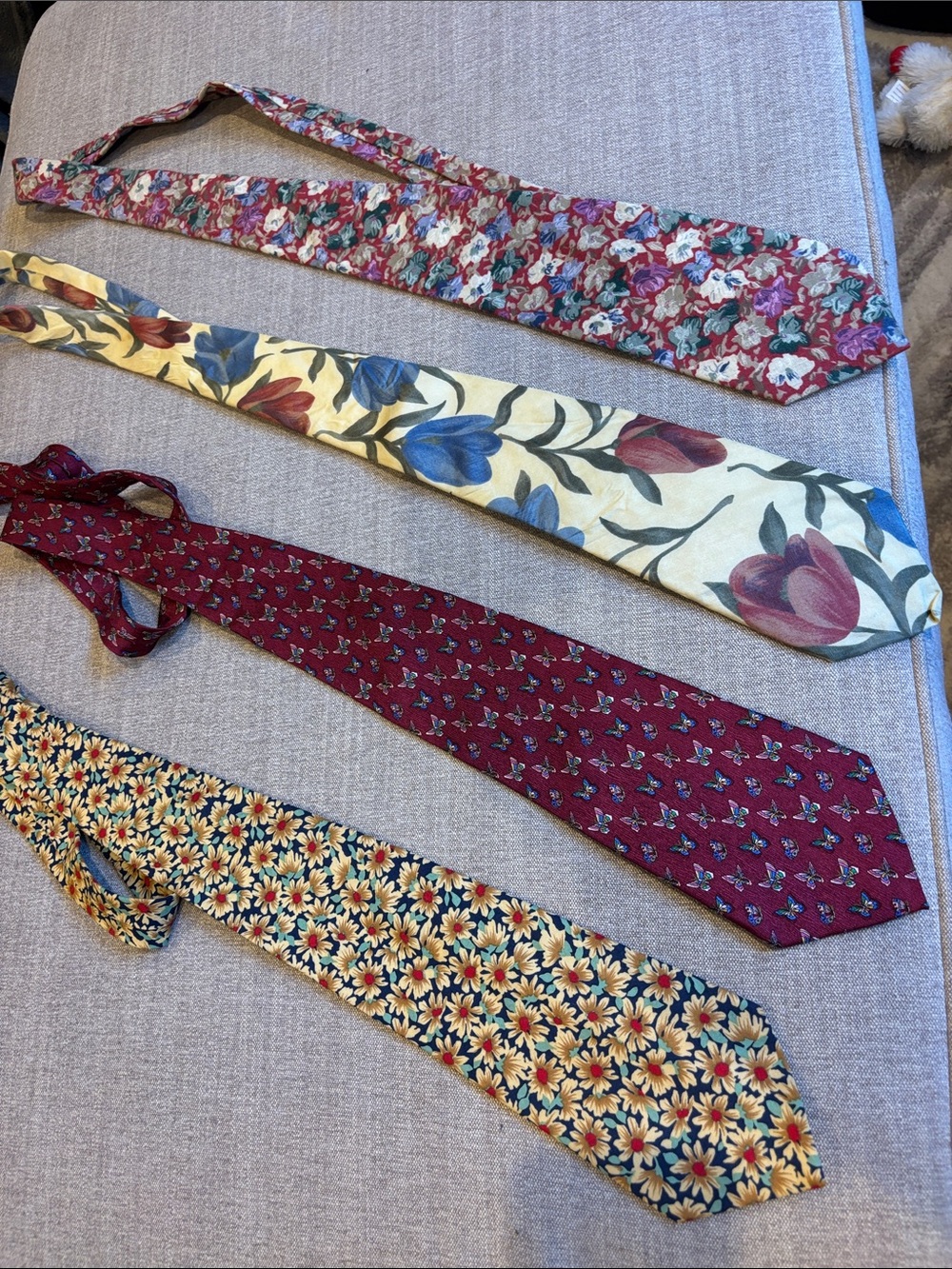 LOT BUNDLE 4 floral butterfly tie wedding party wildflower boho groomsmen